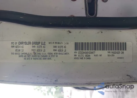 2014 Dodge Charger Sxt from USA, damaged, VIN 2C3CDXHG0EH220077